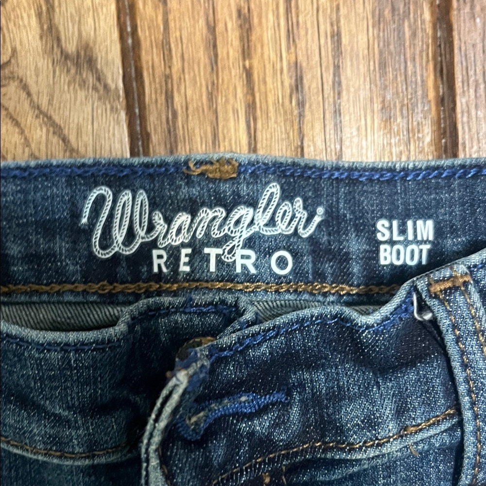 Wrangler Retro Slim Boot Women Jeans - Blue Denim